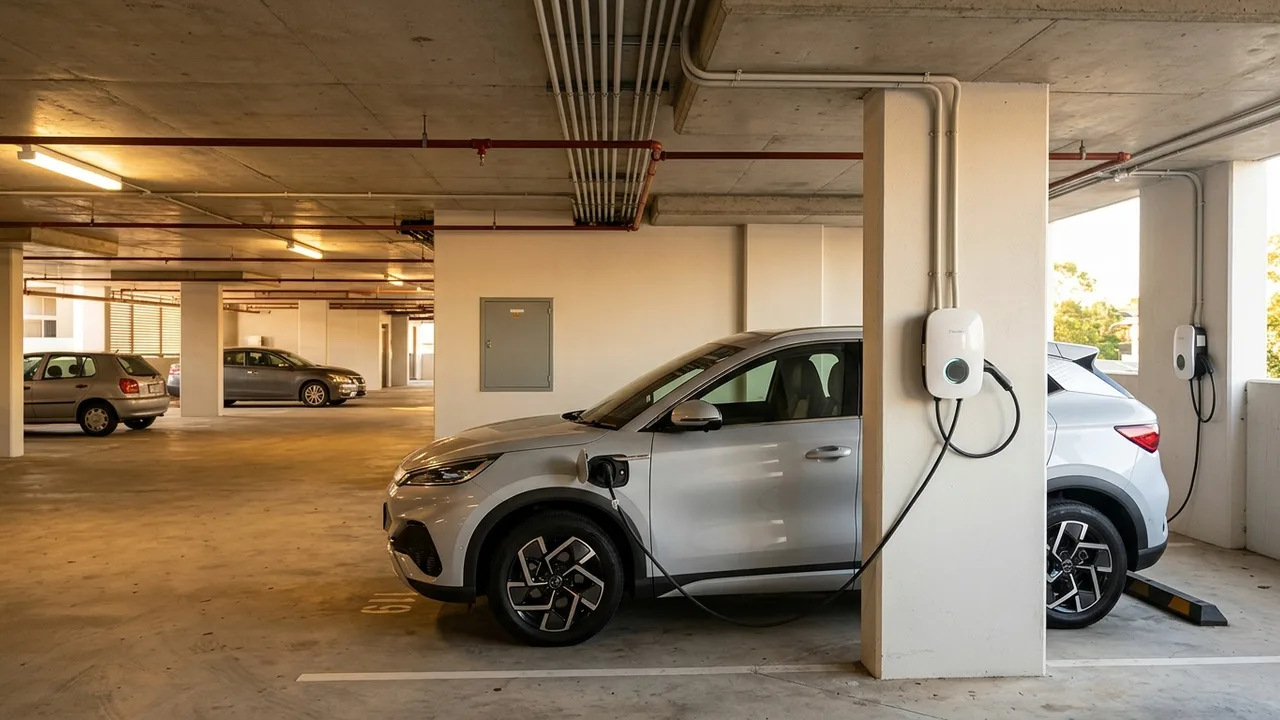 Brisbane ev charger installation detail relevant to "How Do You Get Strata Approval for an EV Charger in a Brisbane Apartment?"