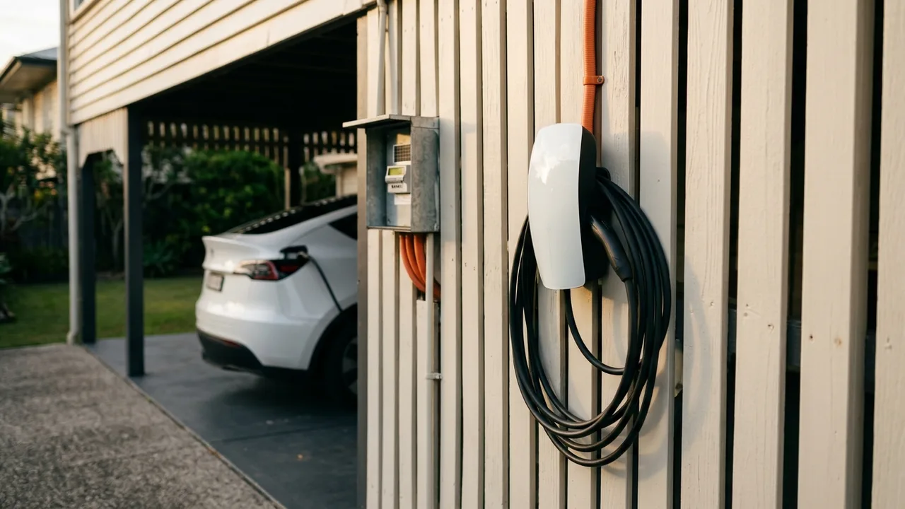 Here are the grounded, premium images of Brisbane EV charging scenes for your article: