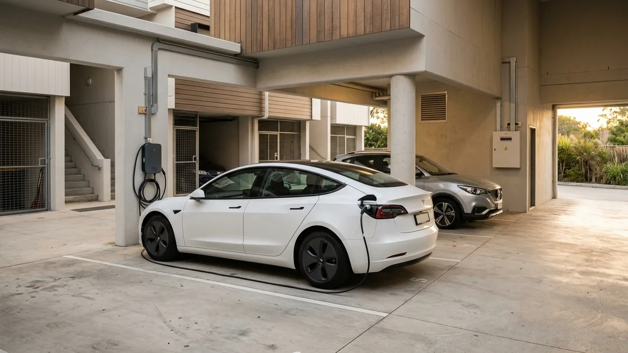 Brisbane ev charger installation context shot for "Are There Council or Body Corporate Rules Affecting EV Charger Installs in Inner North Brisbane?"