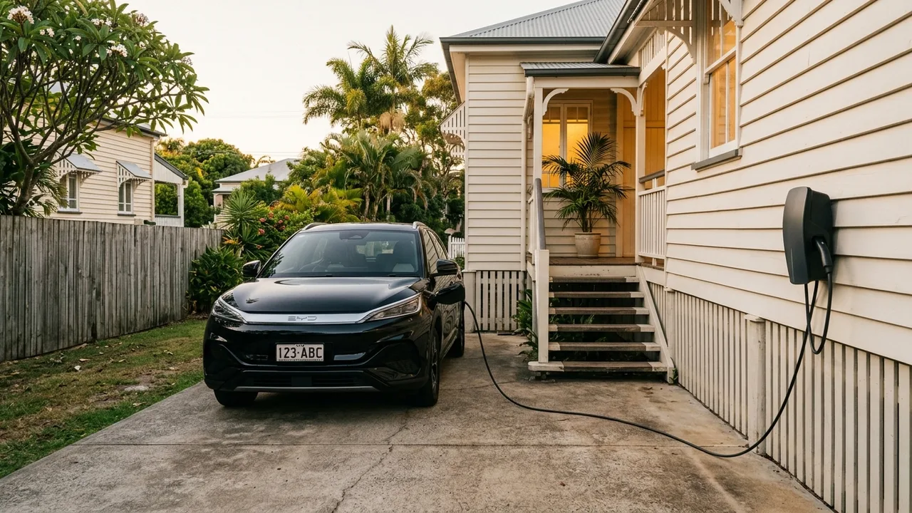 Brisbane ev charger installation context shot for "What Does EV Charger Installation Actually Cost in Brisbane?"