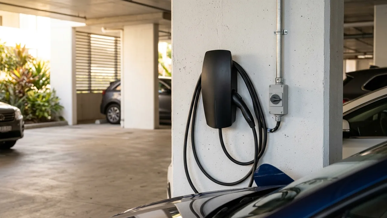 Brisbane ev charger installation detail relevant to "EV Charger Demand Is Rising Fast Across Brisbane's Inner North"