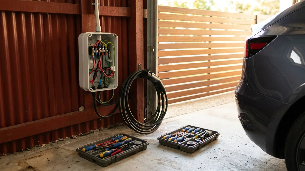 Brisbane ev charger installation detail relevant to "How Long Does an EV Charger Installation Actually Take?"