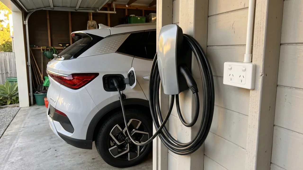 Brisbane ev charger installation detail relevant to "Is a Dedicated Level 2 Charger Worth It Over a Standard Powerpoint?"