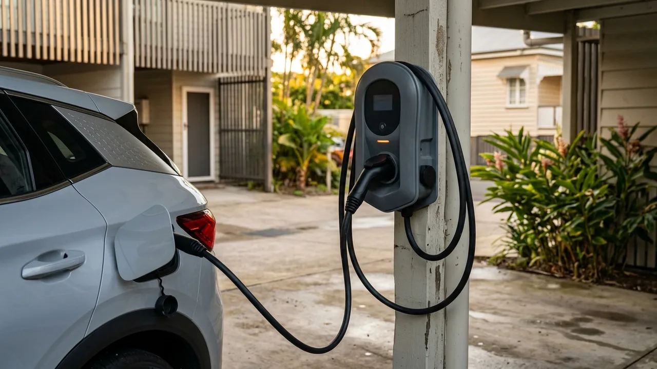 Brisbane ev charger installation detail relevant to "What Do Smart EV Charger Features Actually Do and Do You Need Them?"