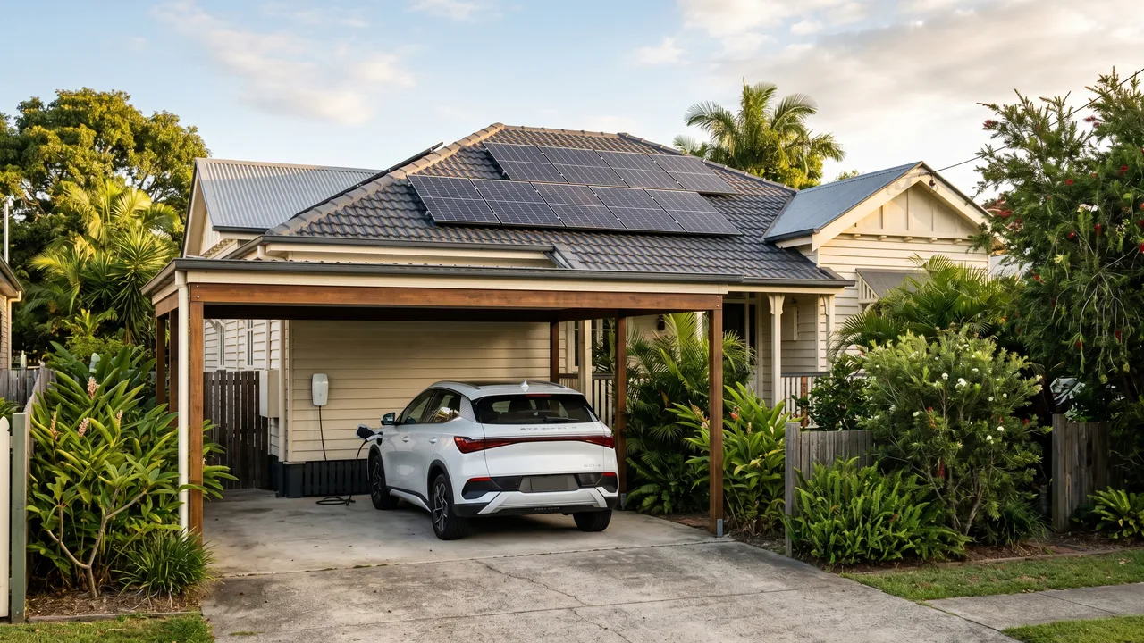 Does Pairing Solar with an EV Charger Actually Save Money in Brisbane? in Newstead