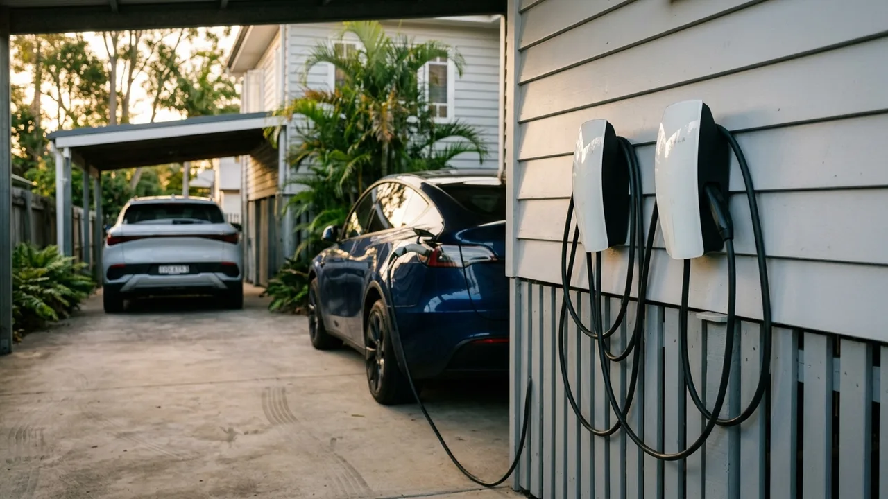 Brisbane ev charger installation detail relevant to "Does Pairing Solar with an EV Charger Actually Save Money in Brisbane?"
