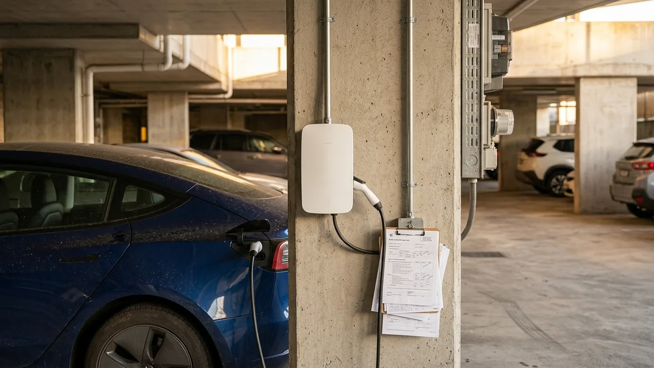 Brisbane ev charger installation detail relevant to "Getting Body Corporate Approval for an EV Charger in Brisbane Is Harder Than It Looks"