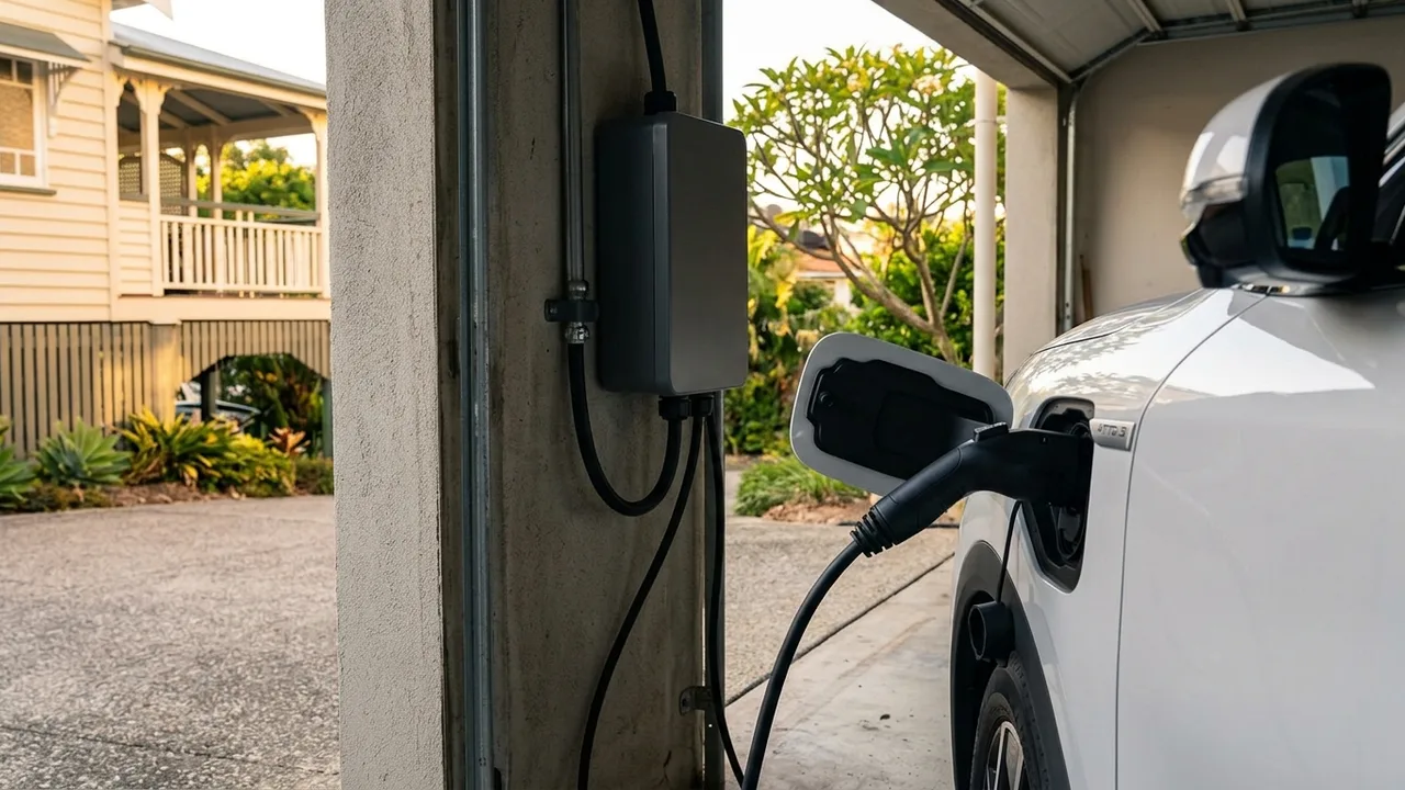 Brisbane ev charger installation detail relevant to "What Level EV Charger Do You Actually Need for a Brisbane Home?"