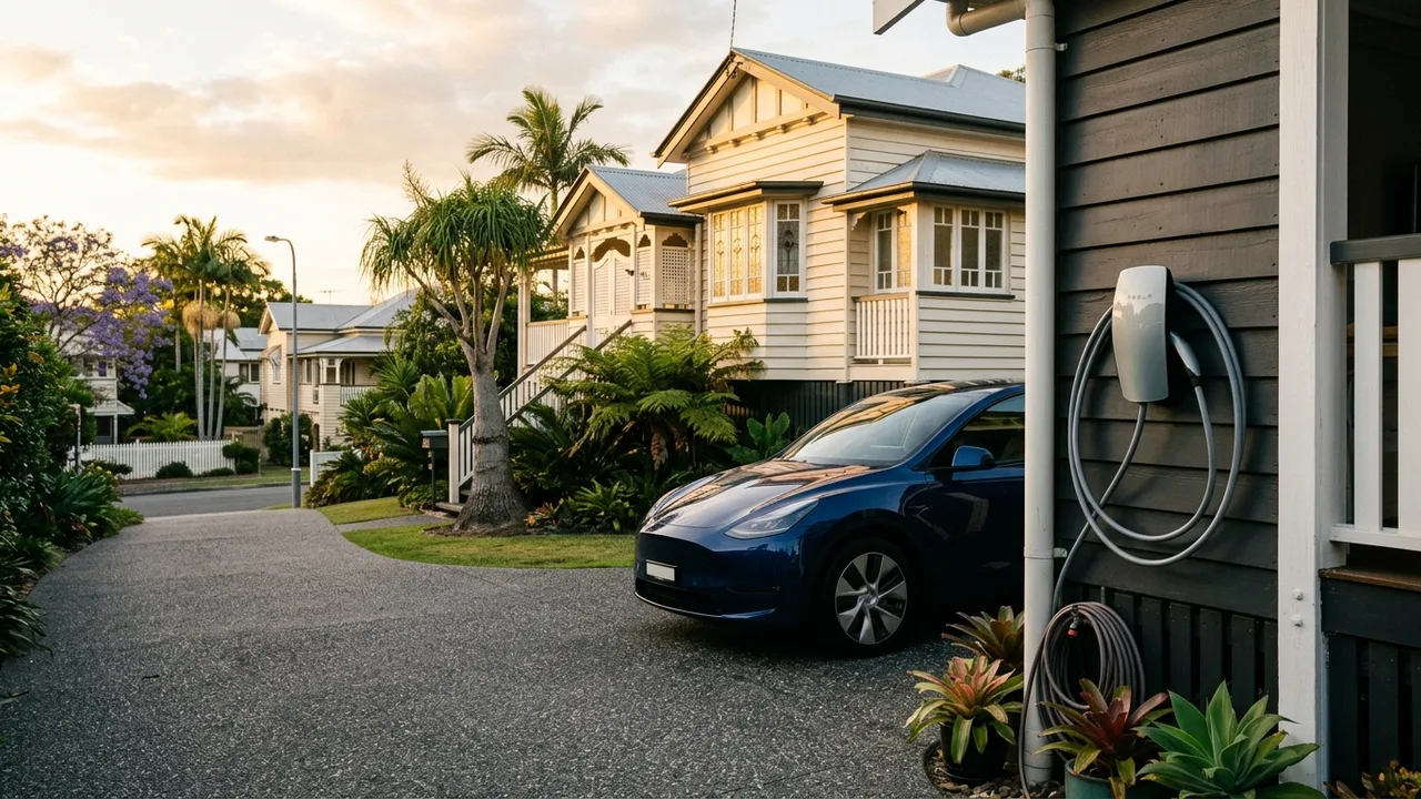 Brisbane ev charger installation context shot for "What Level EV Charger Do You Actually Need for a Brisbane Home?"